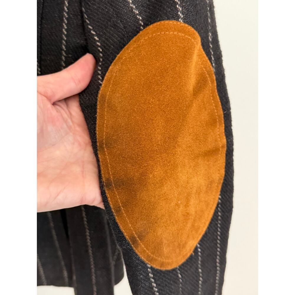 Smythe Women's Black Patch Pocket Duchess Linen Blazer Size 4 - Picture 10 of 11